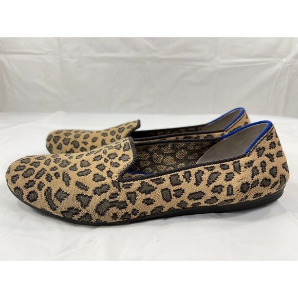 Rothys Spotted Leopard Print Loafers Slip On Round Toe Animal size 8 - Picture 10 of 12
